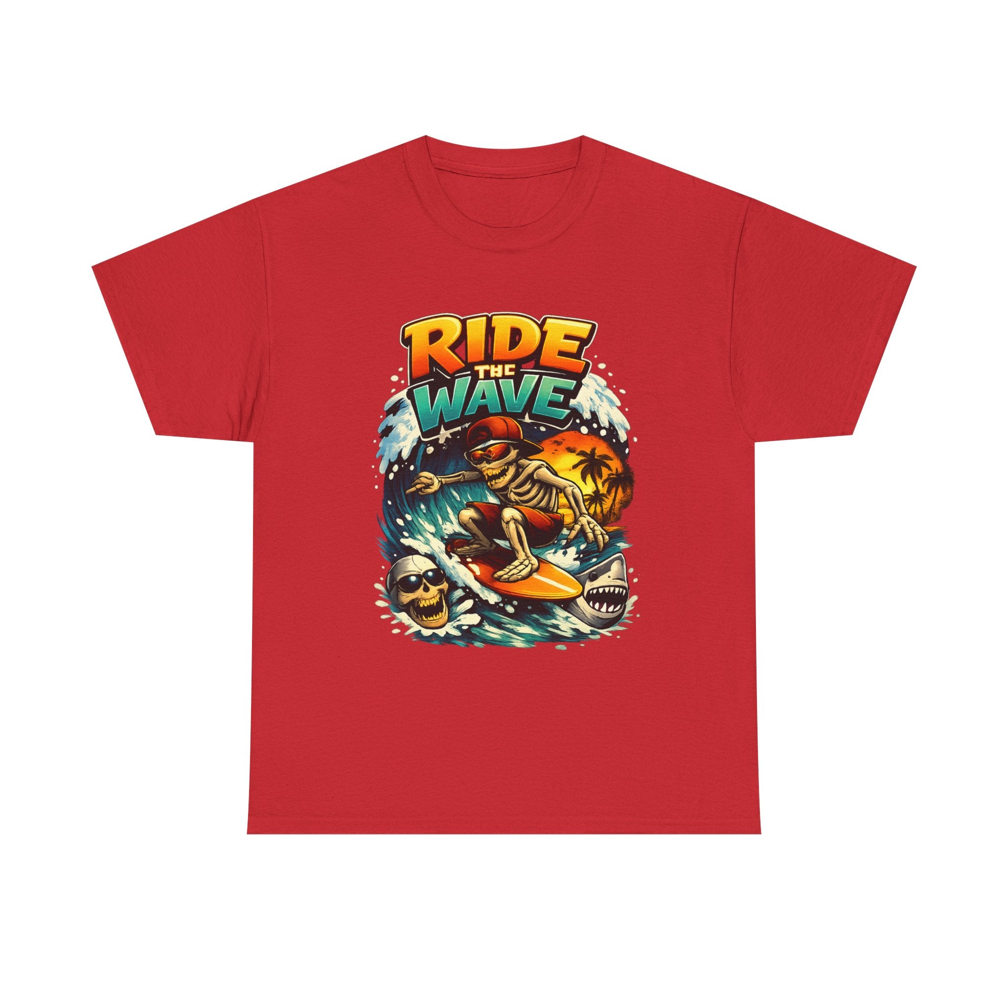 Ride the Wave Surf Skull T-Shirt