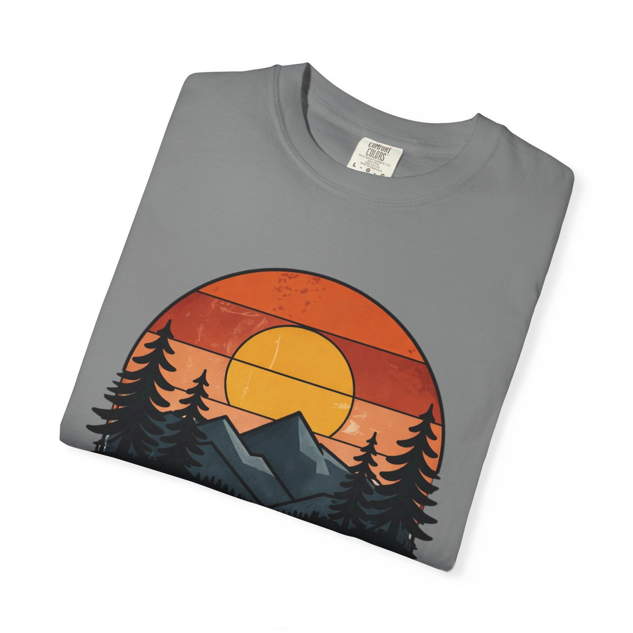Stay Wild T-Shirt — Retro Mountain Sunset Adventure Tee