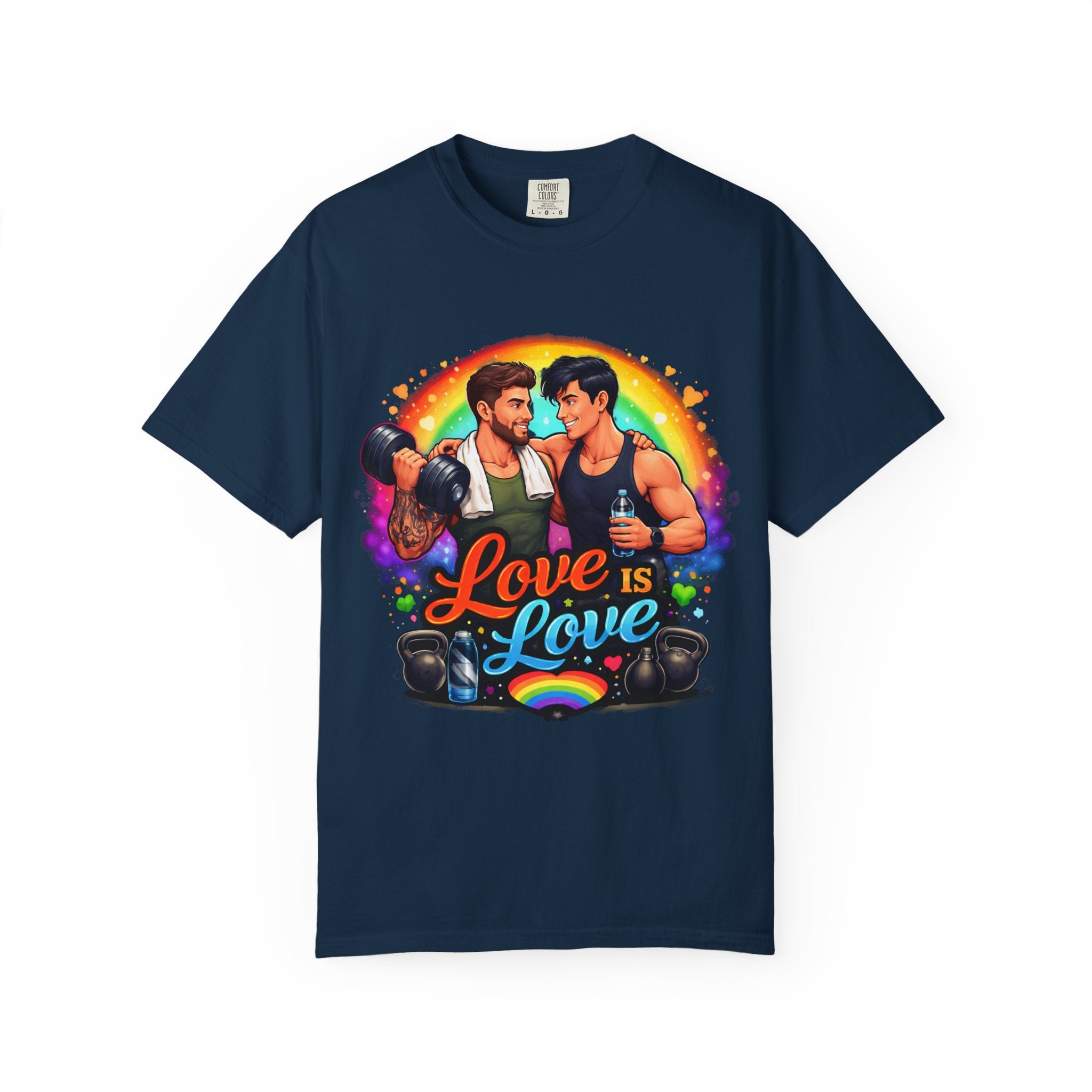 Love Is Love T-Shirt — Rainbow Gay Pride Couples Tee