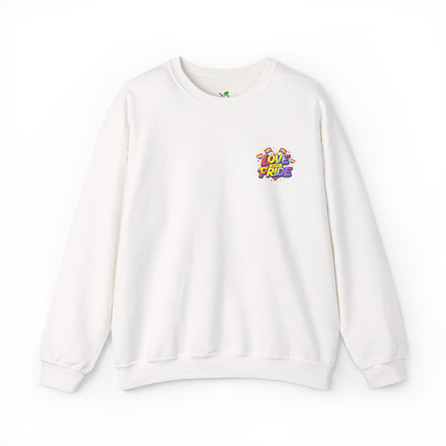 Crewneck Sweatshirt — Colorful Retro Sunflower Graphic