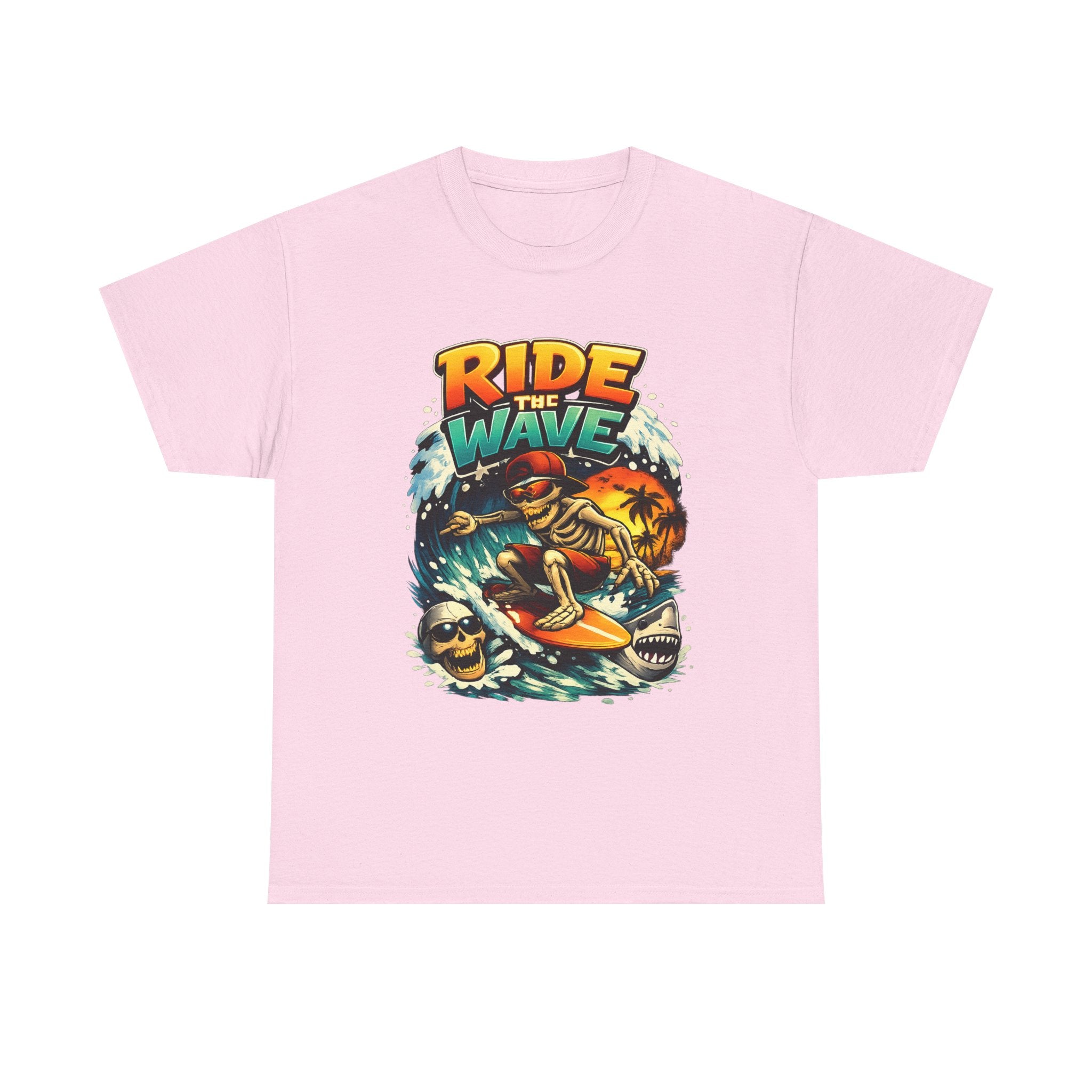 Ride the Wave Surf Skull T-Shirt