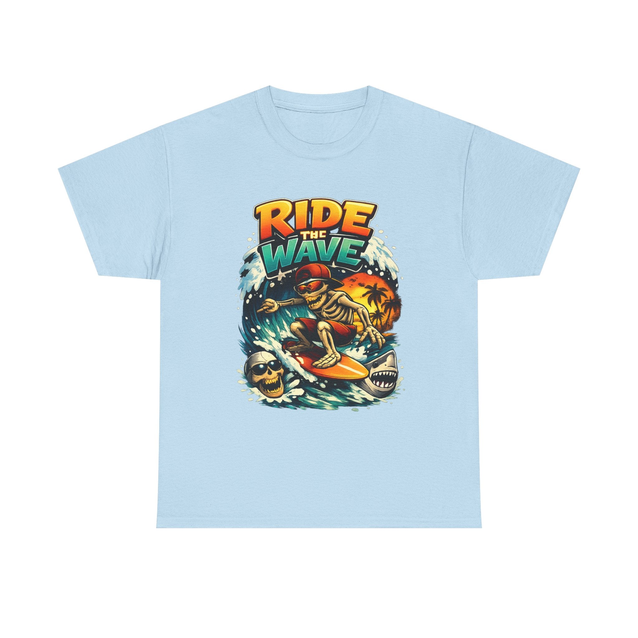 Ride the Wave Surf Skull T-Shirt