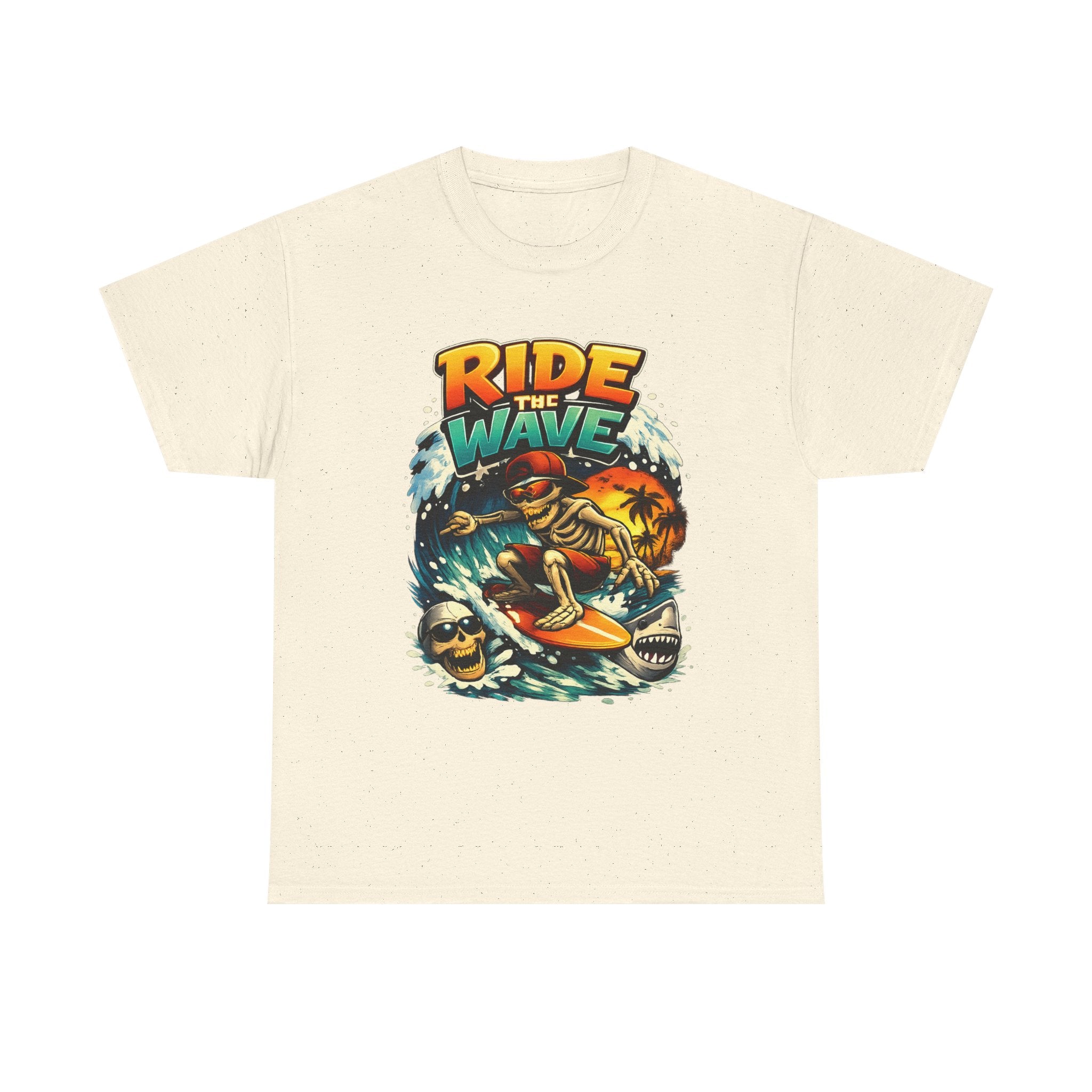 Ride the Wave Surf Skull T-Shirt